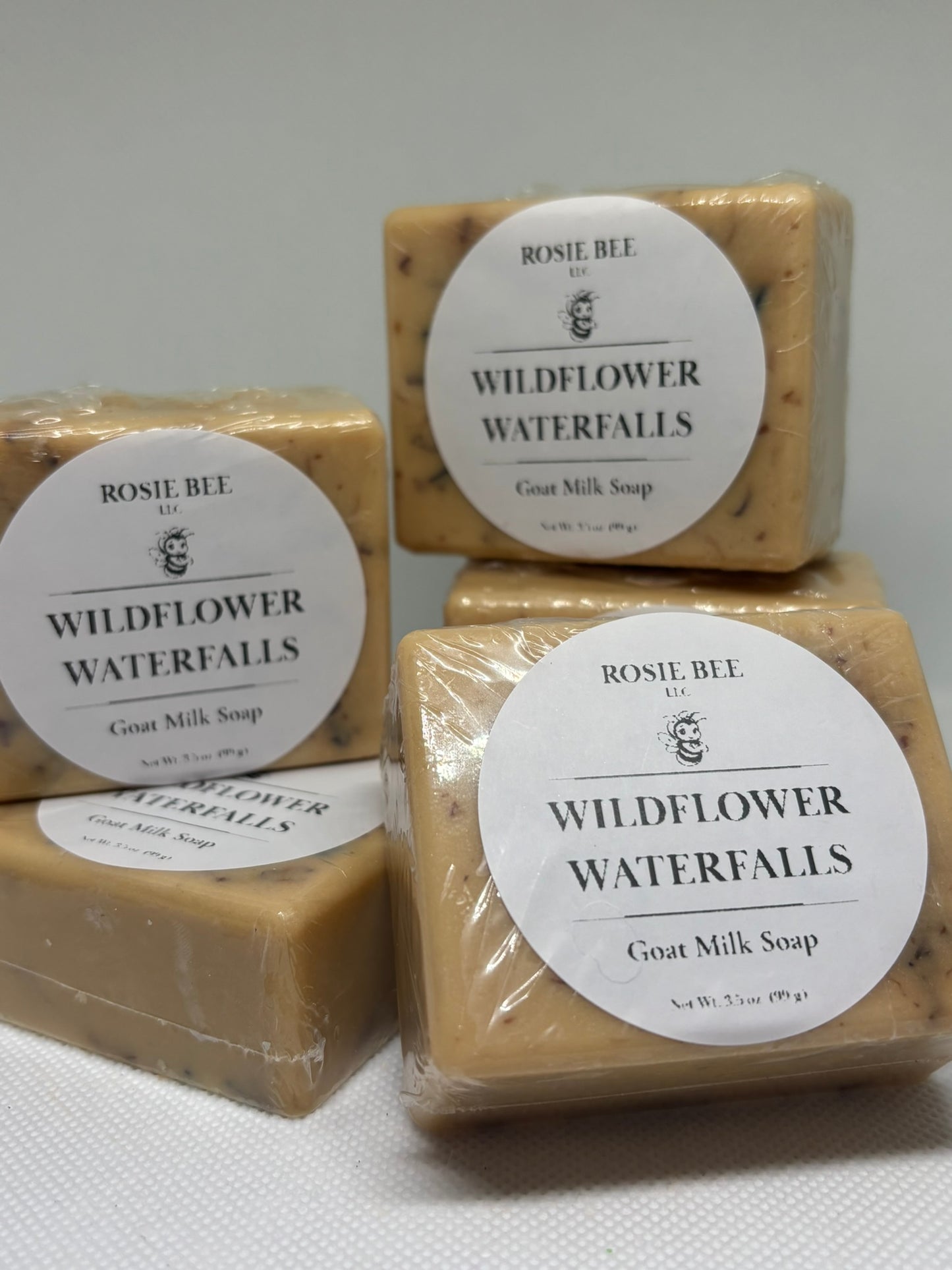 Wildflower Waterfalls Goat Milk Soap | Floral Fresh Handmade Soap | Nourishing Goat Milk Bar Soap | Rosie Bee LLC
