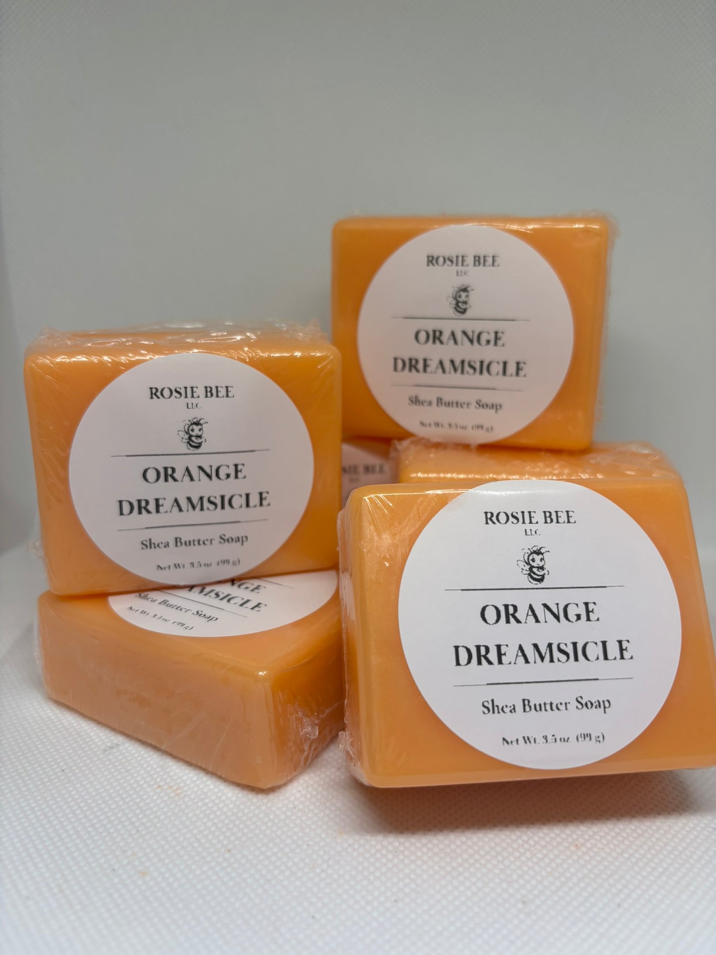 Orange Dreamsicle Shea Butter Soap | Sweet Citrus Vanilla Soap | Handmade Moisturizing Soap | Rosie Bee LLC
