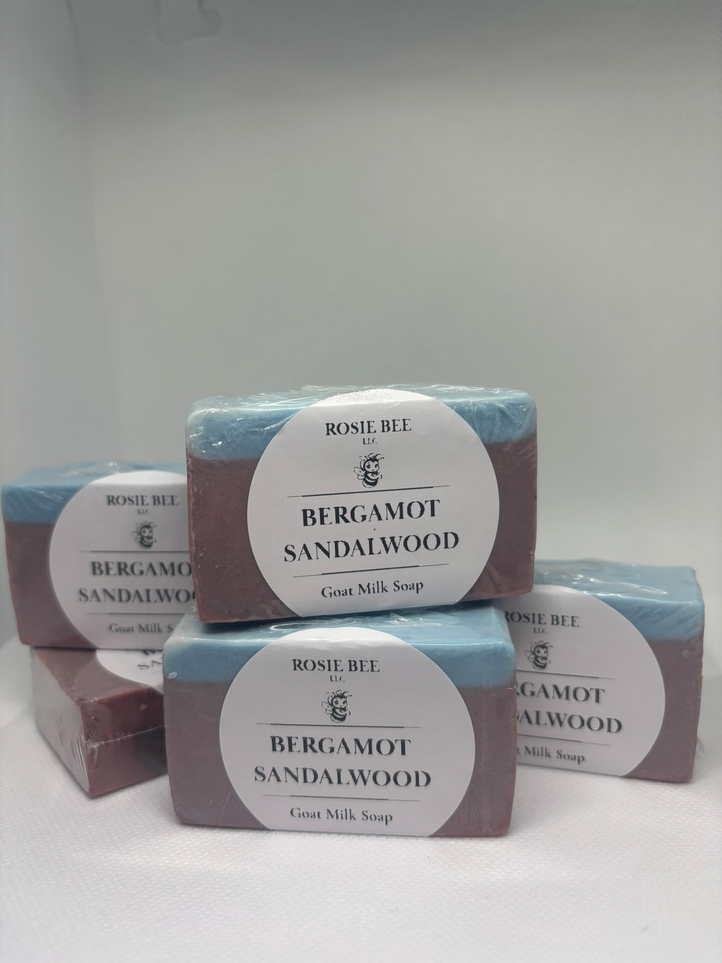 Bergamot Sandalwood Goat Milk Soap | Handmade Goat Milk Soap | Citrus & Woodsy Luxury Soap | Rosie Bee LLC
