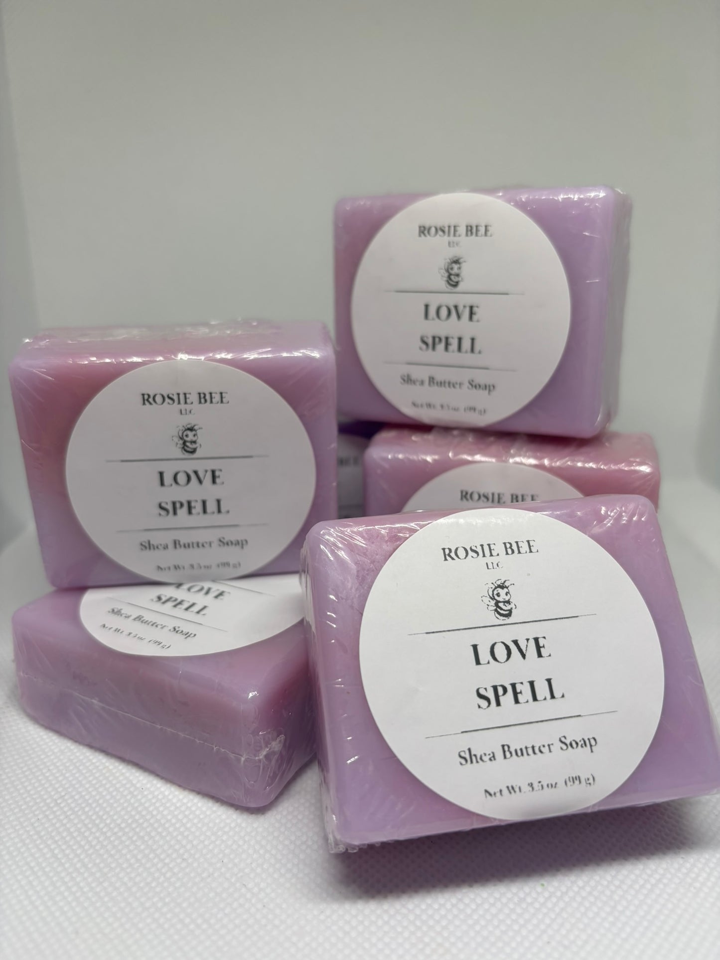 Love Spell Shea Butter Soap | Handmade Moisturizing Soap | Fruity Floral Shea Butter Bar | Rosie Bee LLC