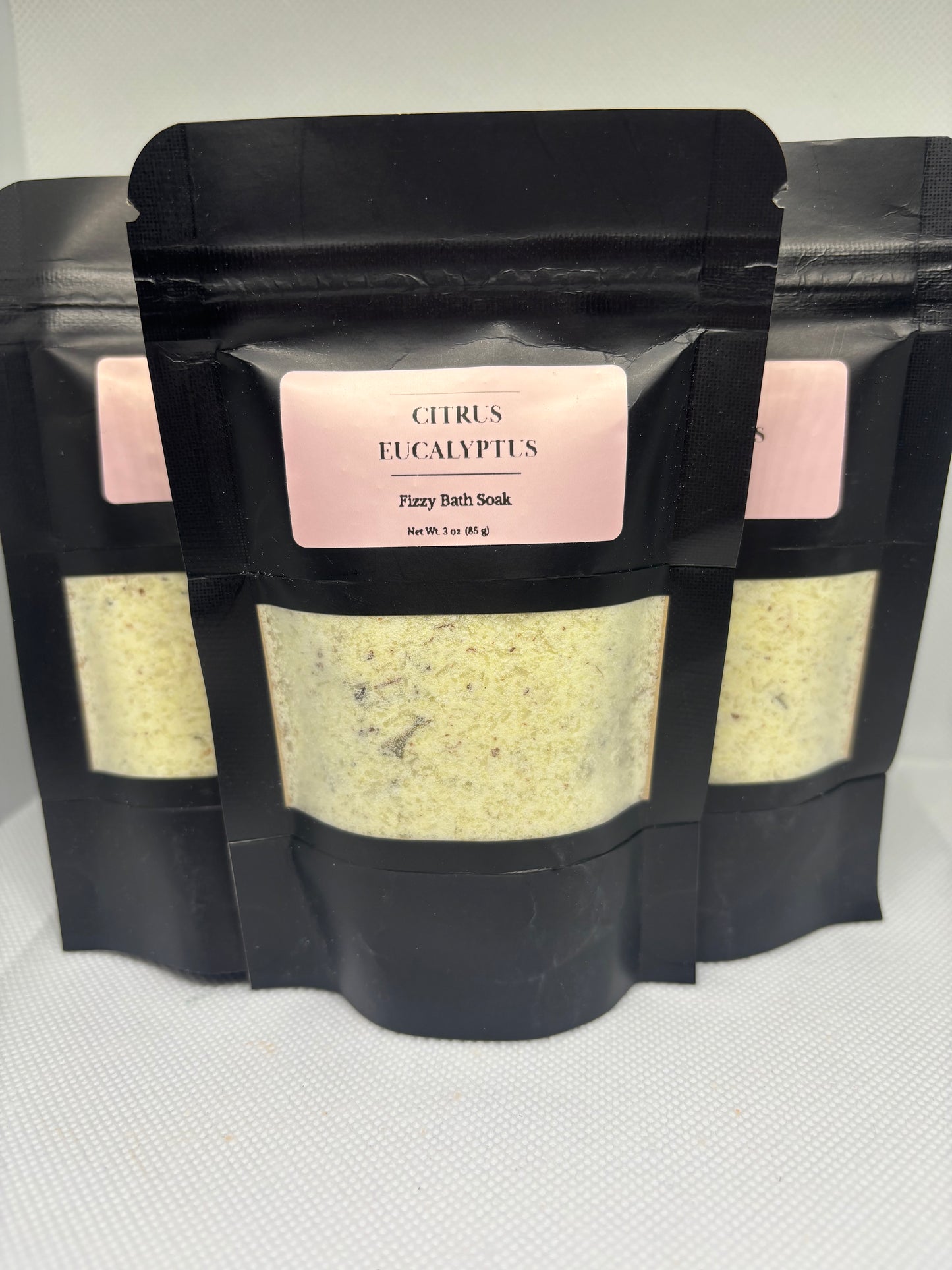 Citrus Eucalyptus Fizzy Bath Soak | Refreshing Bath Salts | Handmade Spa Bath Soak | Rosie Bee LLC